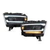 Car Accessories LED Head Lights Assembly for 2019-2021 Dodge RAM 1500 with Reflectors Tradesman, Bighorn, Laramie, Rebel