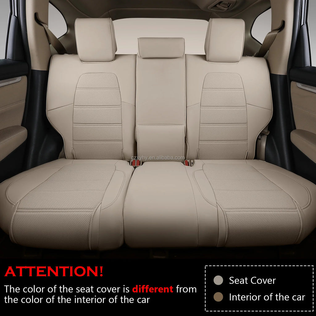 Luxury Car Seat Cover Customized for 2017-2021 Honda CRV Car Leather Seat Covers Car Accessories Front Rear Seat Cover