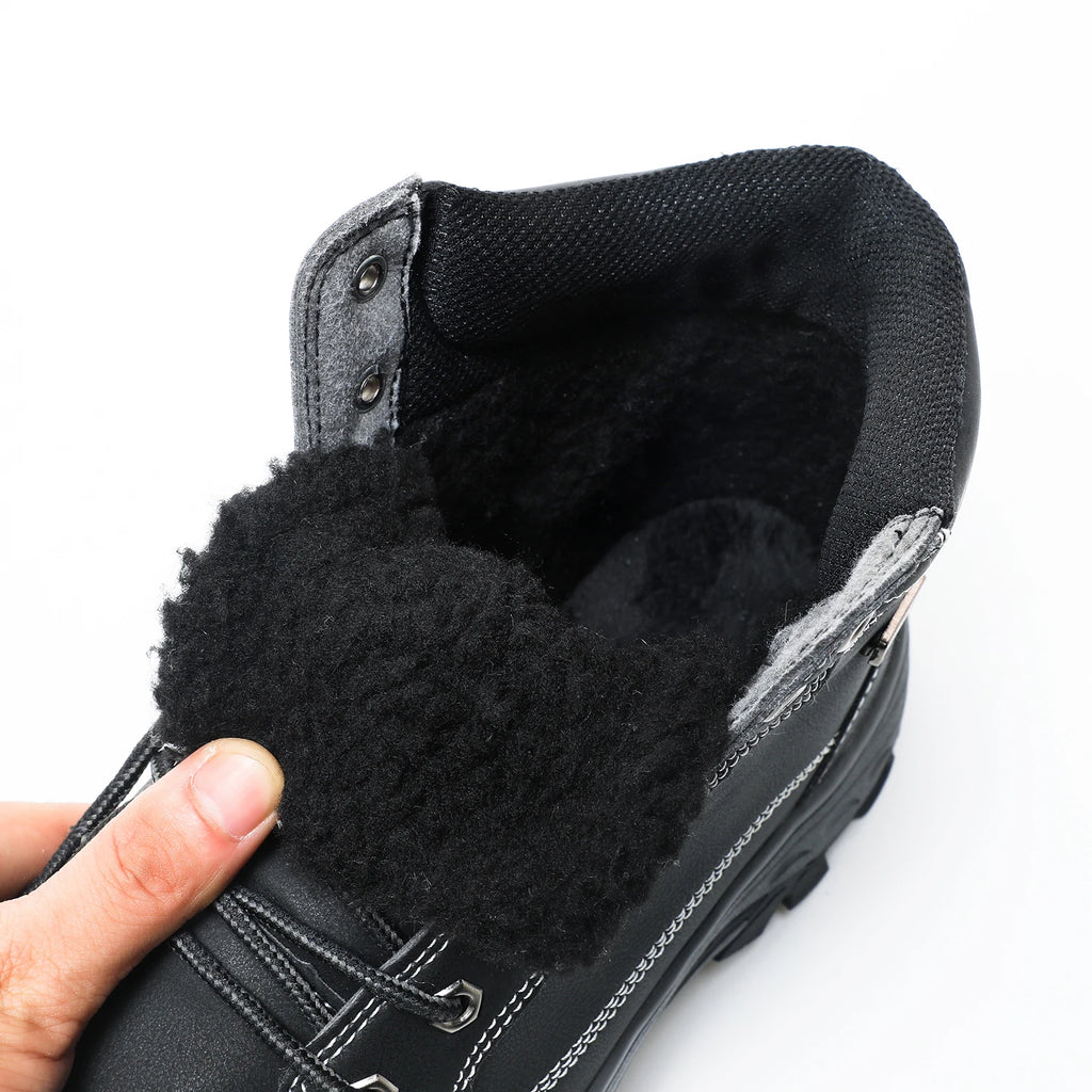 Summer Autumn Winter Outdoor Work Motorcycle Riding for Boots Men's New Fashion Anti Slip Wear-resistant Steel Toe Pure