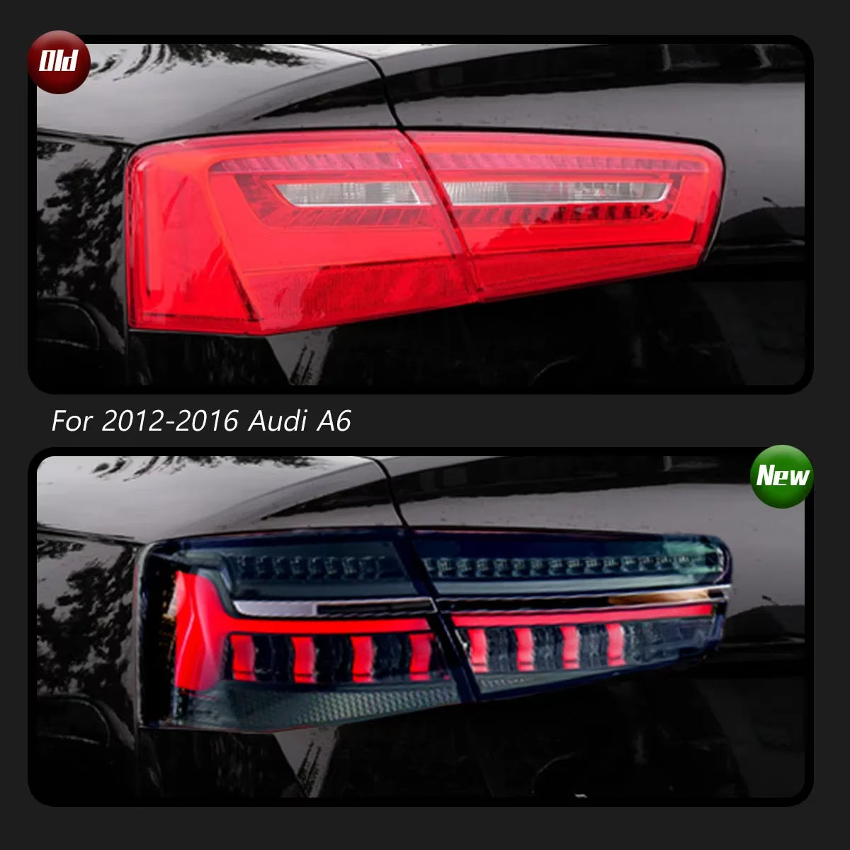 TYPY Car Tail Lights  LED Car Tail Lamps Daytime Running Lights for Audi A6 C7 2012-2015 Dynamic Turn Signals Car Accessories
