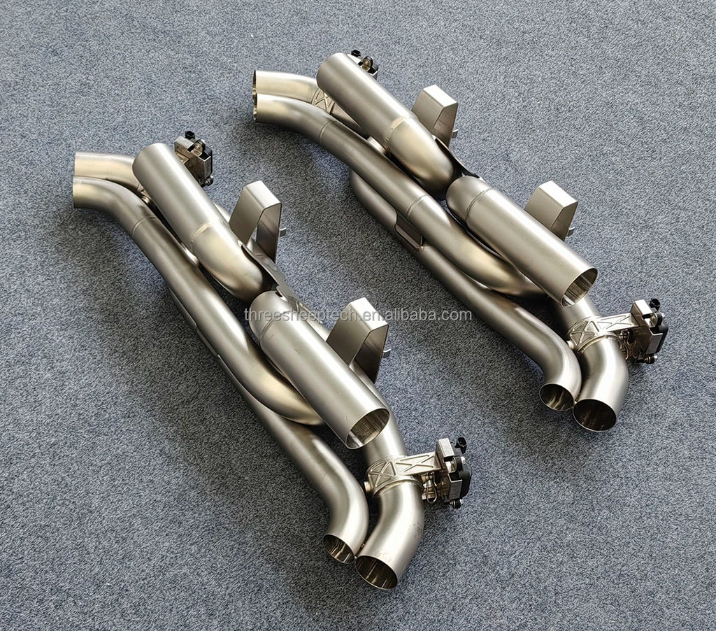Active Sound Tuning Exhaust Muffler With Valves for Porsche  911 992 Gt3 Stainless Steel304 Catback Muffler Car Accessories