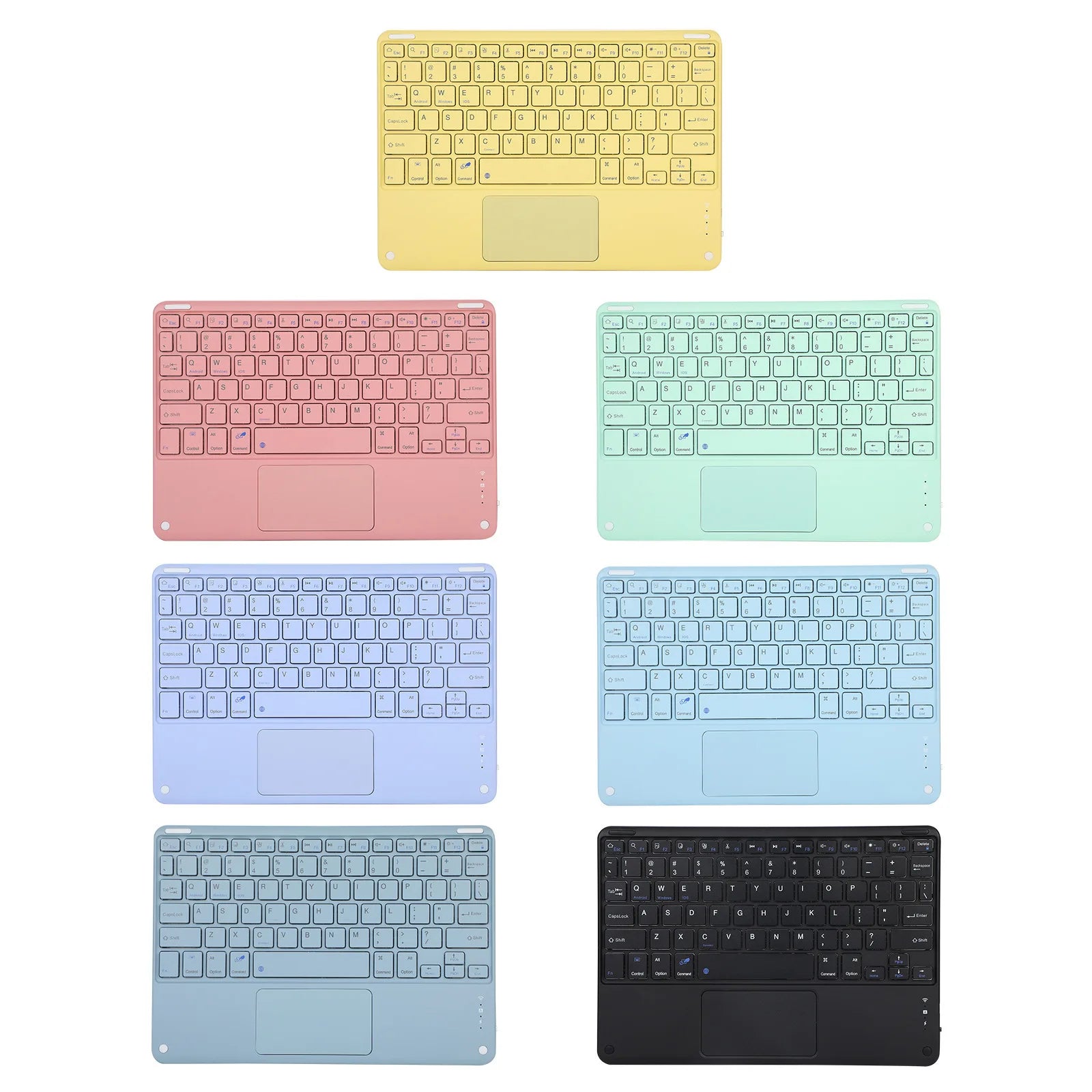Tablet Covers & Cases Wireless 10\" Touchpad Keyboard for IOS Android for Windows System Tablet PCs Scissor Mechanical Optical