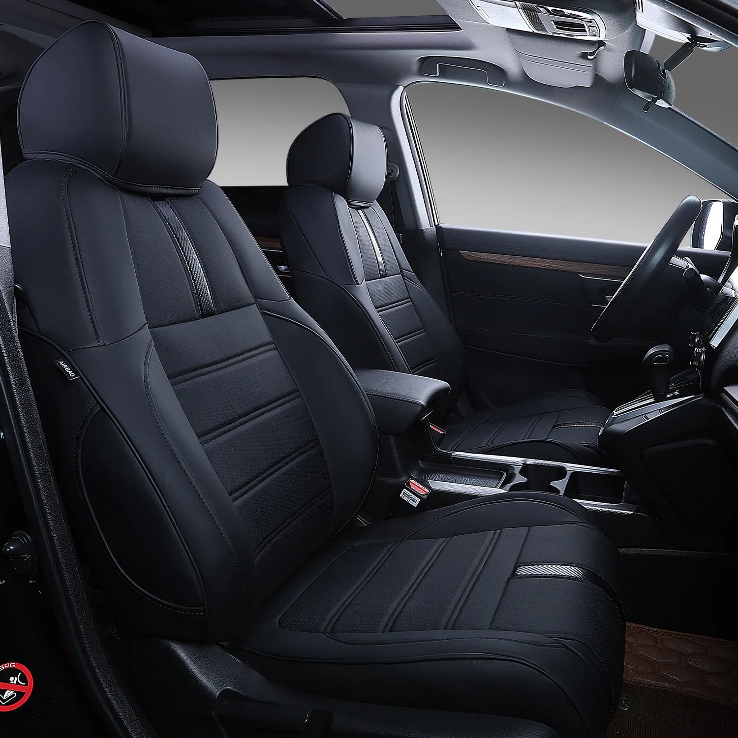 Luxury Car Seat Cover Customized for 2017-2021 Honda CRV Car Leather Seat Covers Car Accessories Front Rear Seat Cover