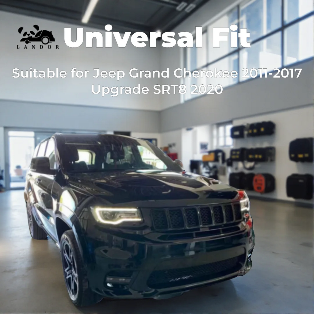 Bodykit for Jeep Grand Cherokee 2014-2021 Upgrade to 2022 SRT-8 Kit High Quality Hood Bonnet Bumper Grill Car Accessories