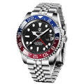 PAGANI 1662 GMT Men Mechanical Watches Sapphire Glass GMT Watches 100M Waterproof All Stainless Steel Automatic Men Watch