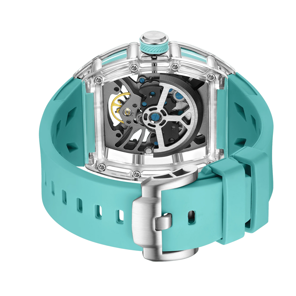 CHANCE 9-195G-11Tourbillon Automatic Watch - Luxury K9 Glass Hollowed-Out Dial Mechanical Men's Watch Wholesale & Customization