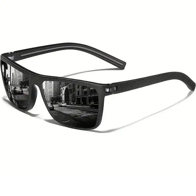 Square Polarized Tortoiseshell Colored Lenses Trendy Sunglasses for Unisex Adult Lightweight Full Rim Frame