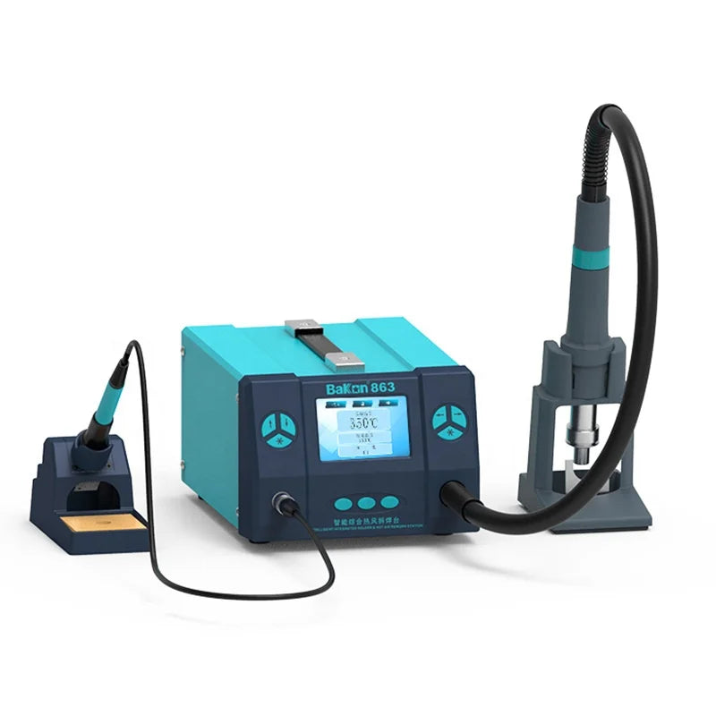 TGS Dual Welding Station 1000W Mechanic 861DS Electric Soldering BGA Rework Repair Tool Induction Dormant Wind Gun Digital Type