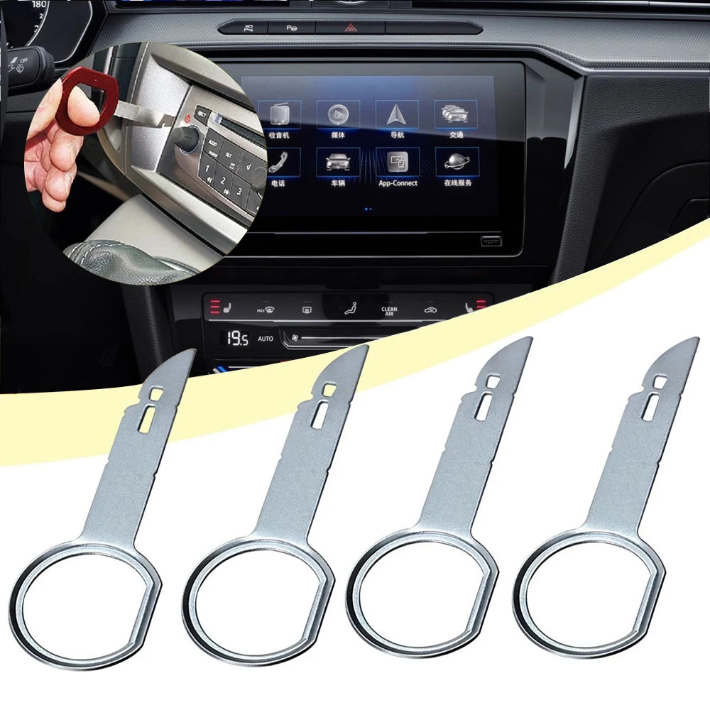 4Pcs Radio Removal Stereo Key Release Pin Head Unit O  Practical Extraction s for VW  Car Accessories