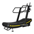 Curved Unpowered Home Fitness Treadmill  Multi-Exercise Mode Gym Mechanical Treadmill Manual Heart Running