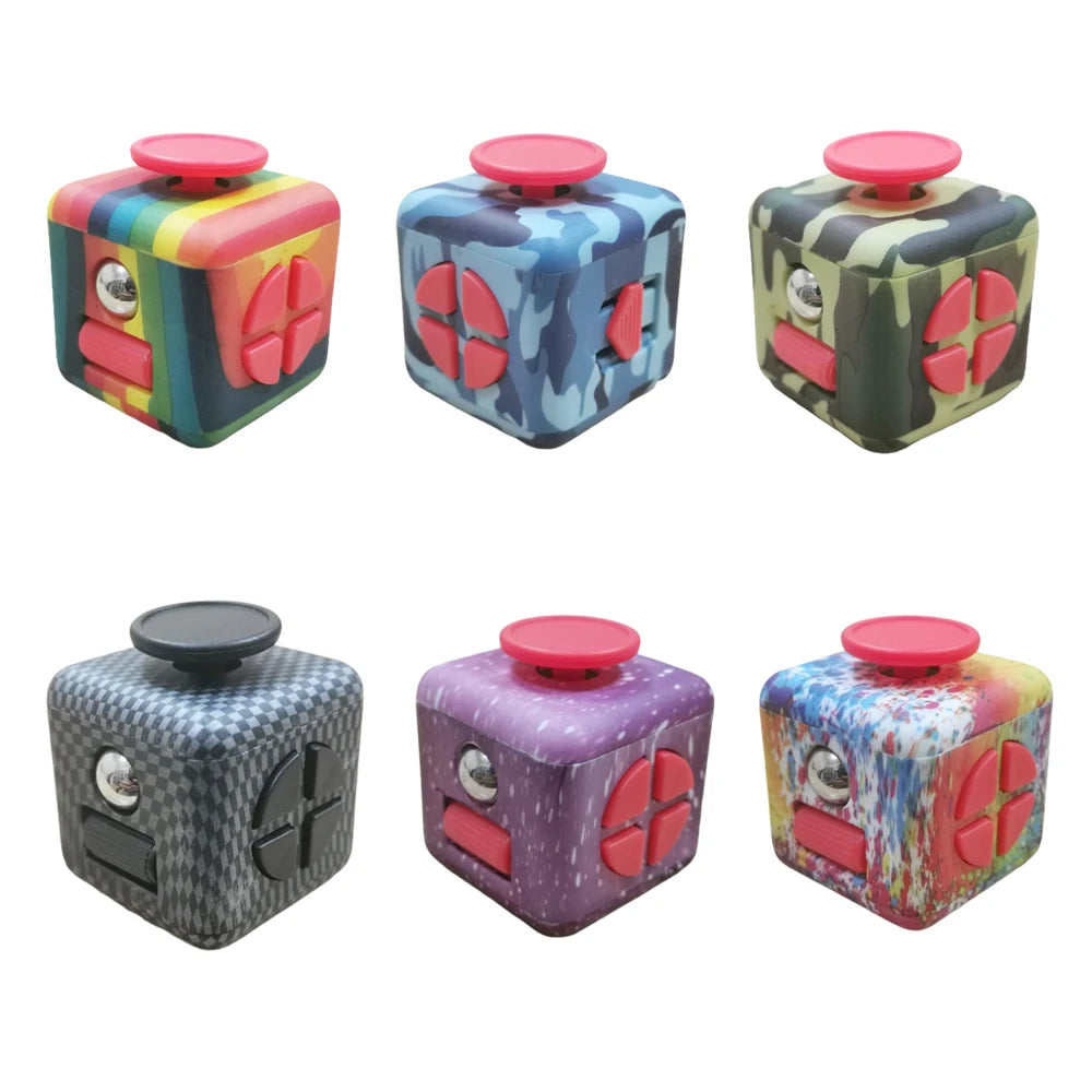 Fidget Toys Anti Stress Toys Magiques Push Decompression Dice Rainbow Fingertip Hand Game Antiestress Relax Toys for Figet Toys