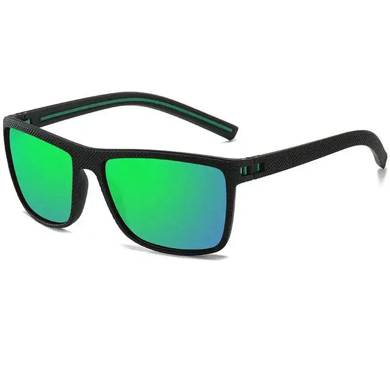 Square Polarized Tortoiseshell Colored Lenses Trendy Sunglasses for Unisex Adult Lightweight Full Rim Frame