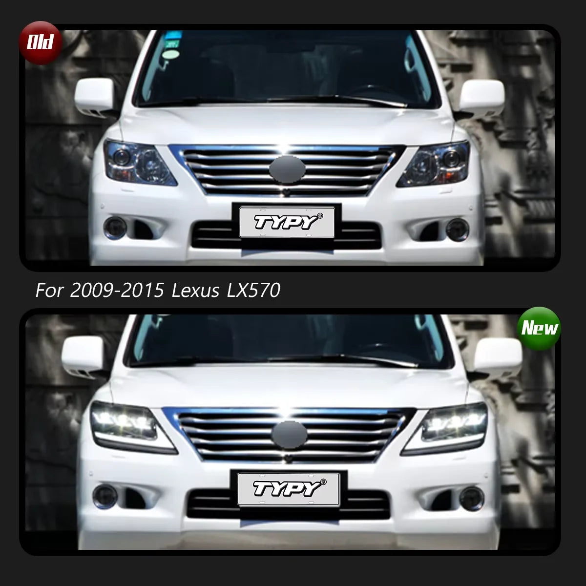 TYPY Car Headlights for Lexus LX570 2009-2015 LED Car Headlights Dynamic Information Turn Signals Car Accessories