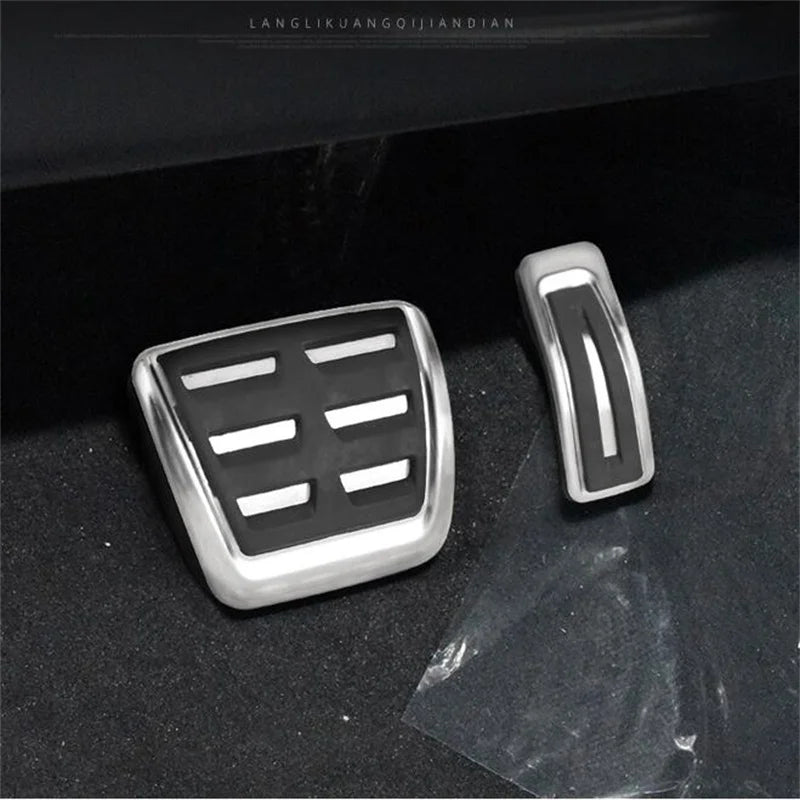 For Audi E-Tron Q4 / Porsche Macan Macan S 2019- Car Styling Accessories Foot Rest Accelerator Fuel Gas Pedal Brake Pedal Cover