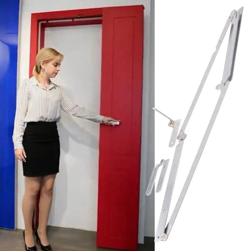 Modern 180Degrees Stainless Steel Bi-Folding Door Mechanism Full Access Hardware Sliding Barn Hinge System for Kitchen Home