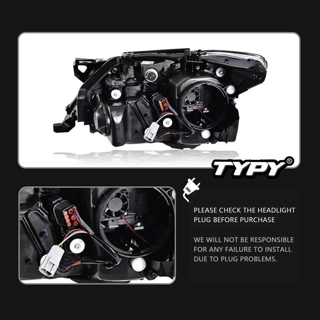 TYPY Car Headlights for Lexus LX570 2009-2015 LED Car Headlights Dynamic Information Turn Signals Car Accessories