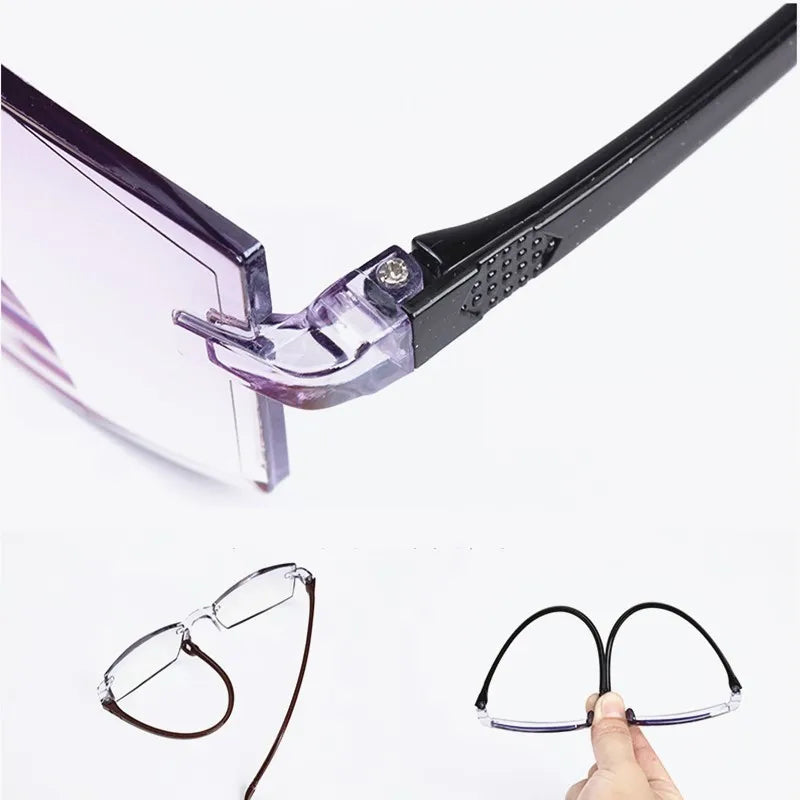 IENJOY Half-frame Reading Glasses Gafas de lectura para hombres High Quality Business Glasses Presbyopic Eyeglasses 1.0 2.0 3.0
