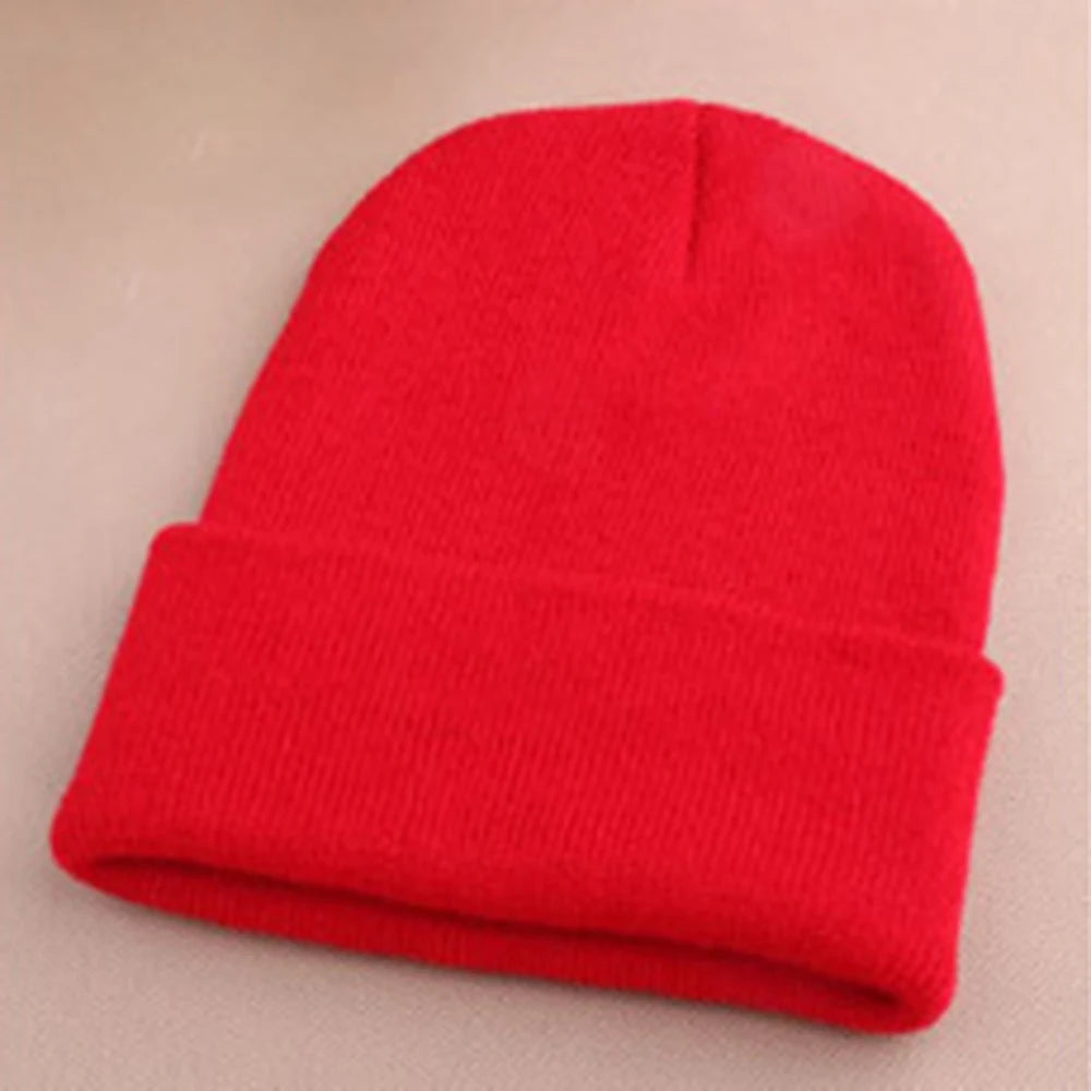 Fashion 19 Colors Knitted Neon Women Beanie Girls Autumn Casual Elastic Cap Women's Warm Winter Hats Unisex Gorros Hombres