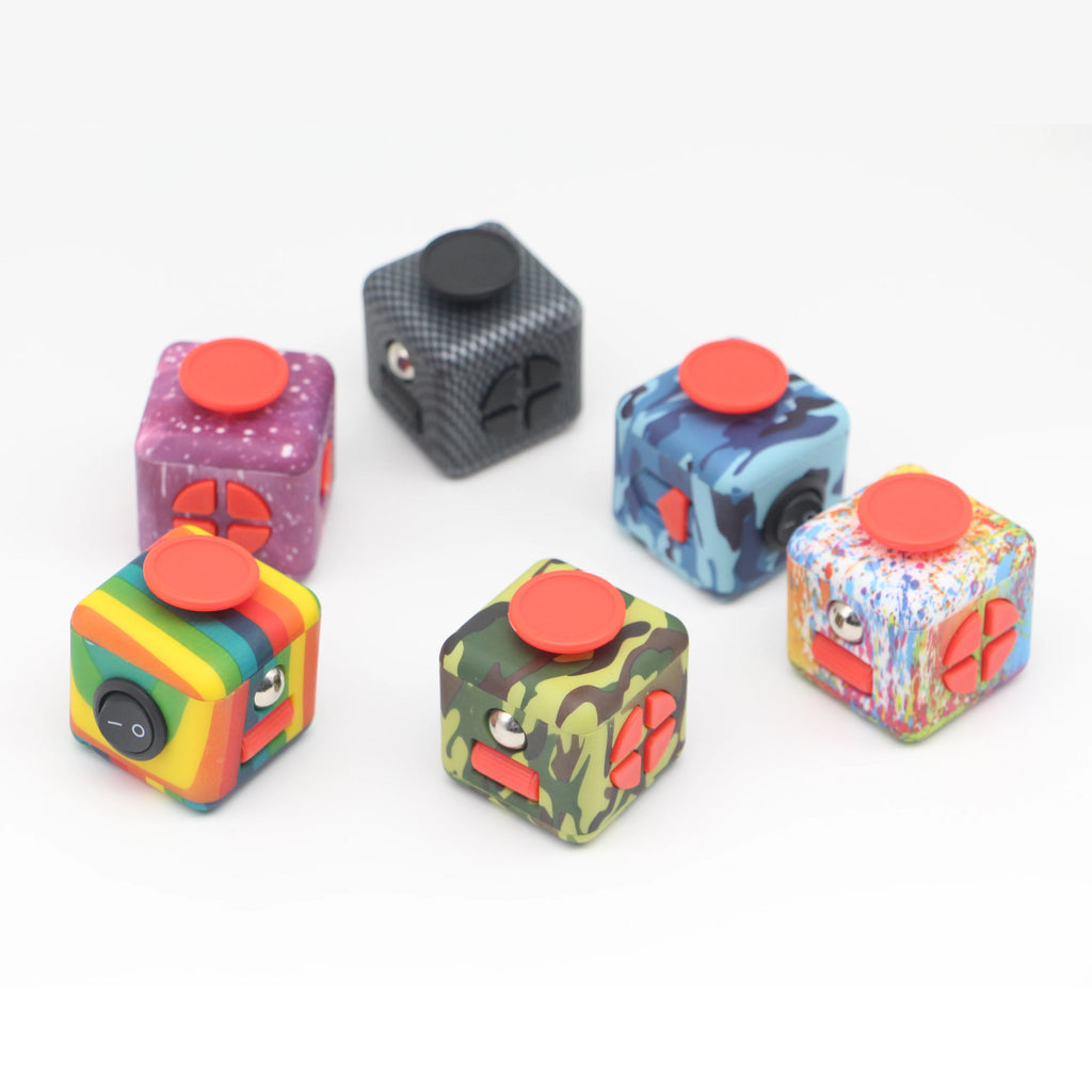 Fidget Toys Anti Stress Toys Magiques Push Decompression Dice Rainbow Fingertip Hand Game Antiestress Relax Toys for Figet Toys