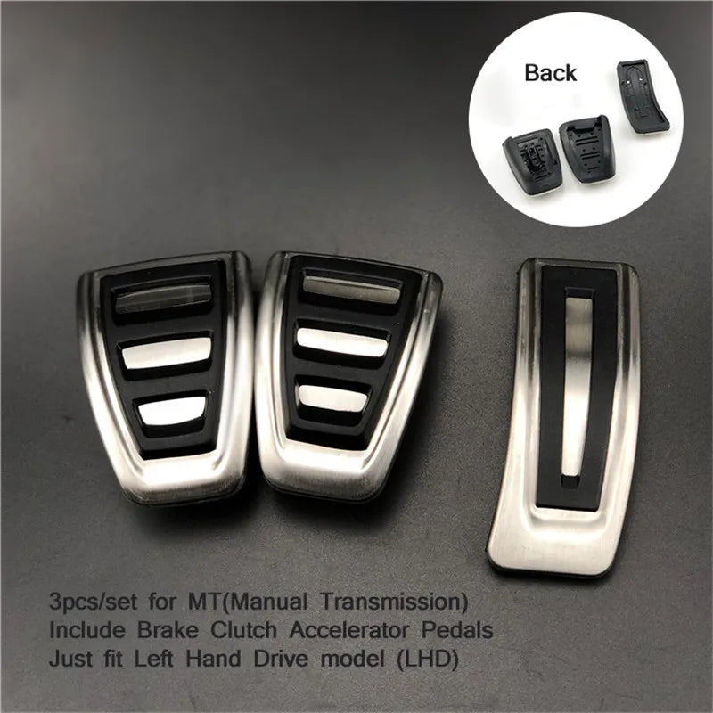 For Audi E-Tron Q4 / Porsche Macan Macan S 2019- Car Styling Accessories Foot Rest Accelerator Fuel Gas Pedal Brake Pedal Cover