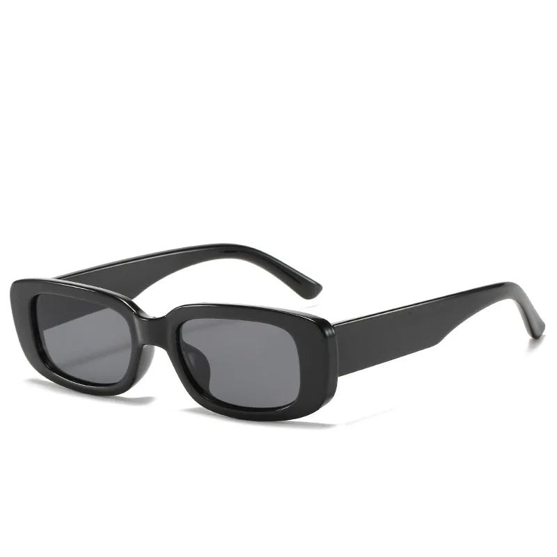 Classic Retro Designer Oversized Custom square Private Label Rimless clear square Small Rectangle Frame Glass Shades Sunglasses