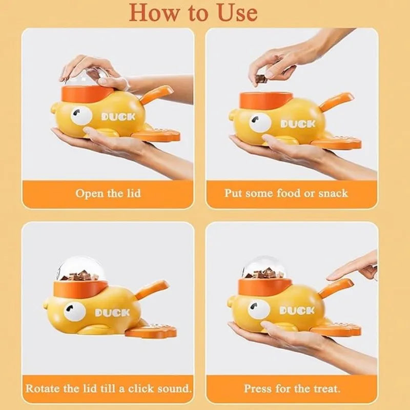 Interactive & IQ Training Dog Toy, Food & Treat Dispenser, Duck‑Shaped Puzzle Toy, Suitable for Small & Medium Dogs and Cats