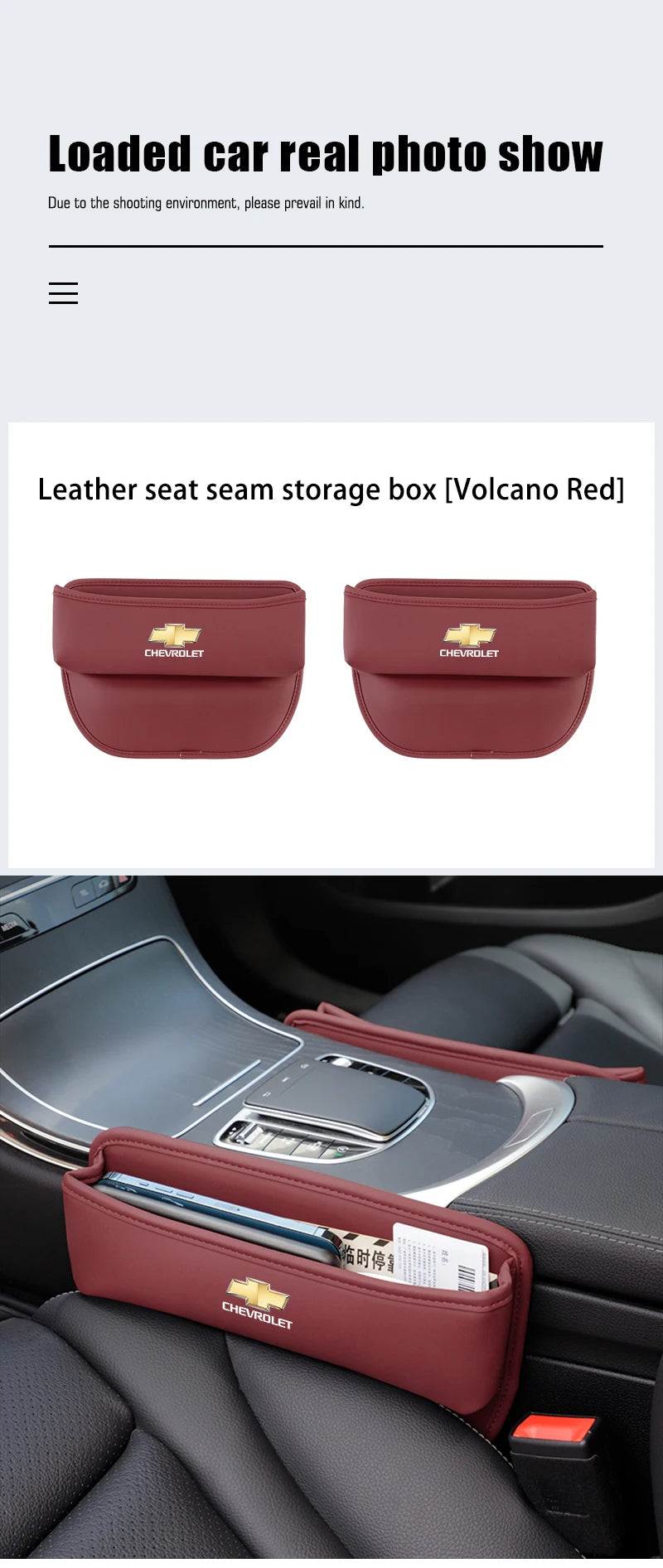 Car Accessories Seat Gap Organizer Box Leak-proof Storage Bag For Chevrolet Z71 Aveo Impala Lacetti Malibu Sail SS Cruze Sonic
