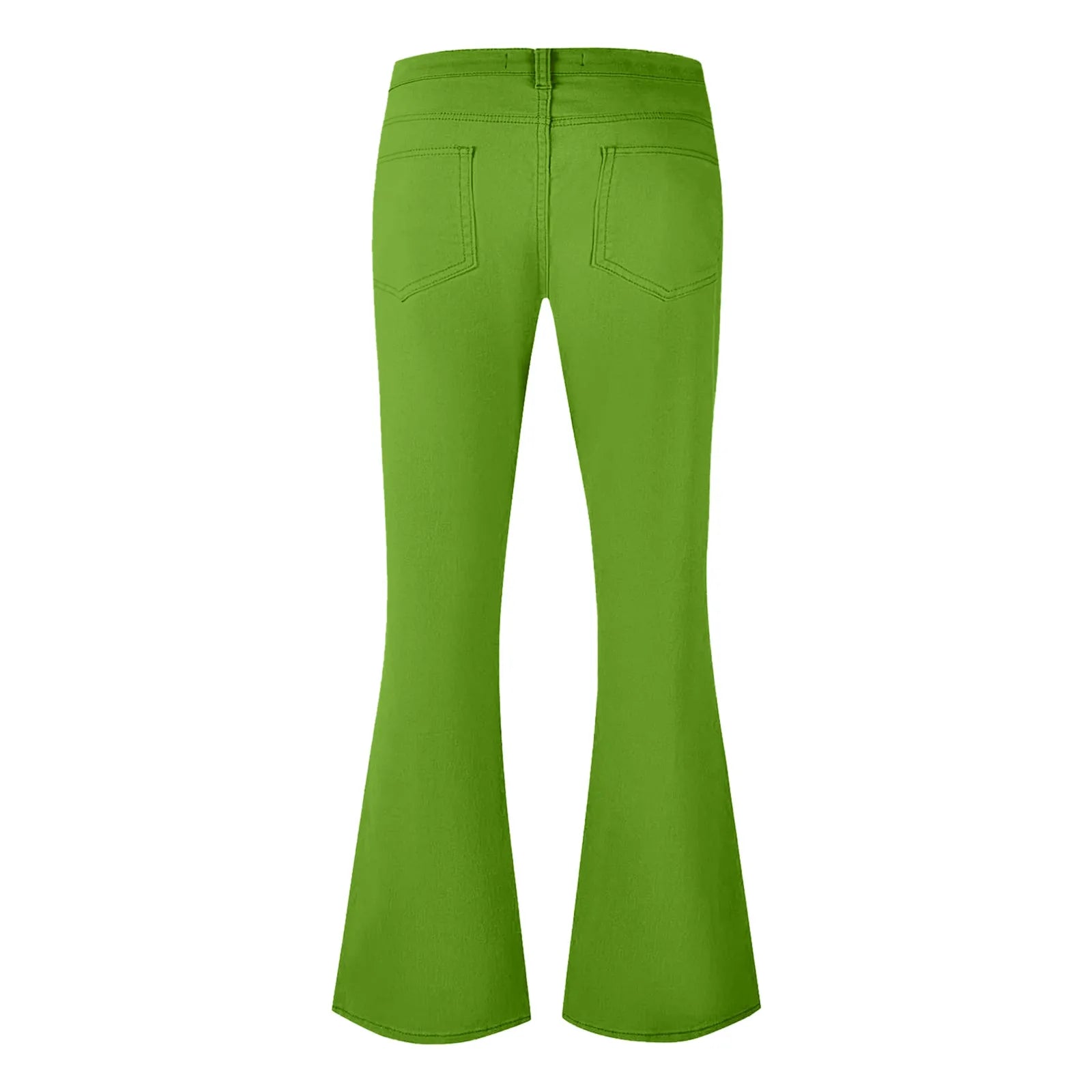 Flare Pants Men Spring Solid Color Daily Simple Classic Trousers Chic Comfortable Hip Hop Mopping Bottoms Disco Flared Pants