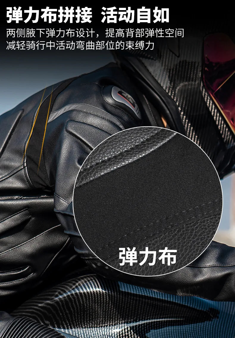 Motorcycle Pants PU Leather Pantalon Moto Men Pantalon Motocross Black Pantalon Moto Para Hombre CE Protector Motocross Pants