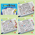 Interactive Look Find Coloring Book, Children's Search for Items Game, Enhance Visual Perception, Focus and Attention