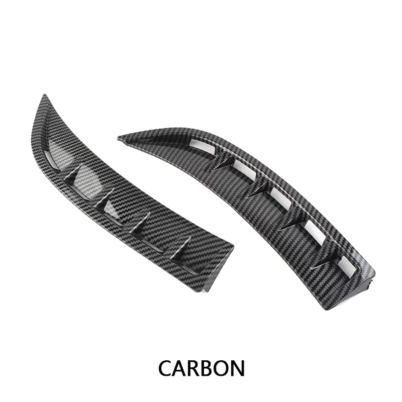 Fit For Mercedes-Benz Accessories C118 CLA180 CLA200 2020+ Front Bumper Canard Side Air Vent Splitter Fins Decorative Cover