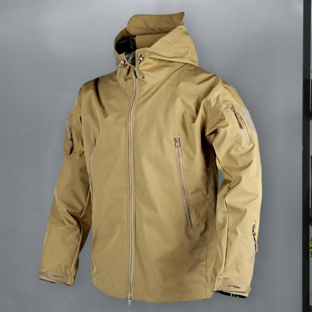 Men Jackets Military Field Windbreaker Men Waterproof Coat Hoodie Men Hunting Army Zipper Hooded Jacket Outerwear