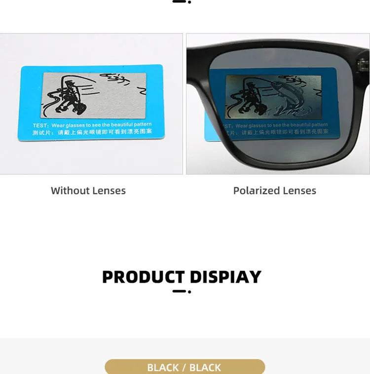 Fashion Polarized Sunglasses Men Square Brand Designer Mens Sunglass For Driving Fishing Glasses lentes de sol de hombres UV400