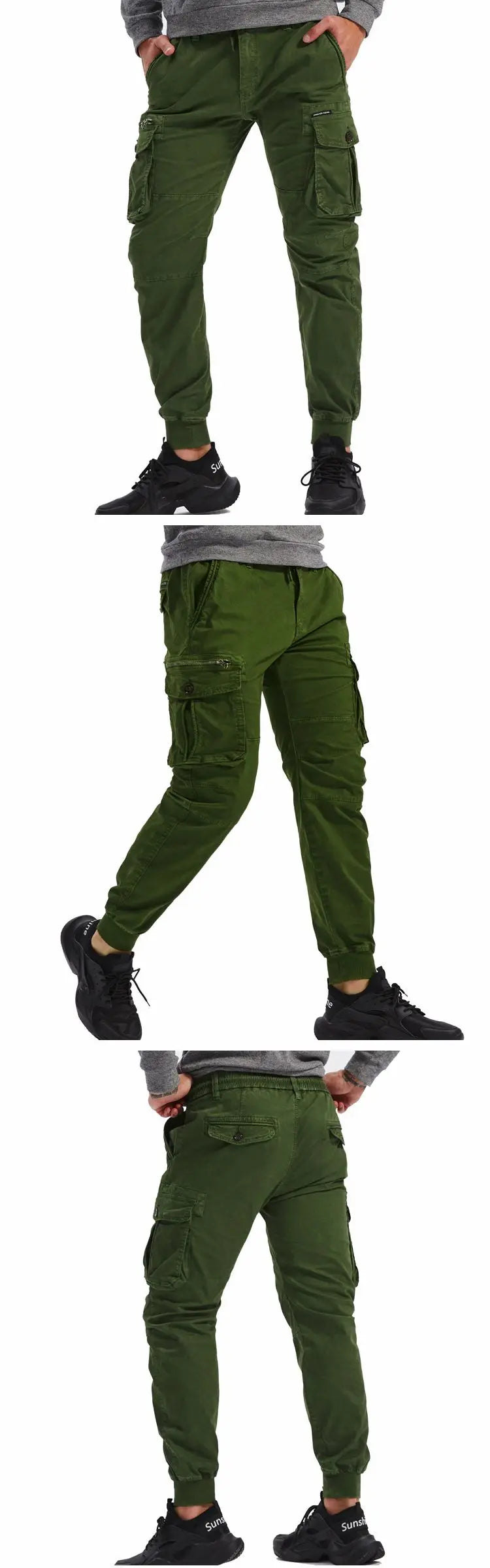 Men Military Tactical Pants Men Washed Overalls Men Beam Pants Male Streetwear Casual Cargo Pants for Men Trousers
