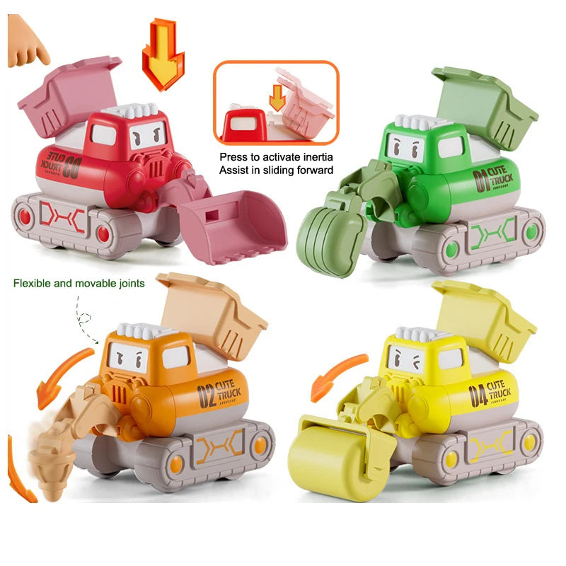 Interactive Construction Playsets: Miniature Excavator Toys for Children's Cognitive Development