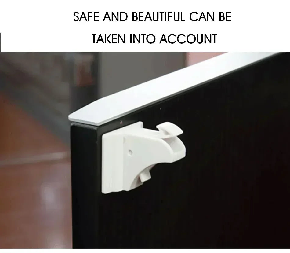 Magnetic Baby Safety Lock Children Protection Invisible Drawer Latch Cabinet Door Lock Limiter Children Security
