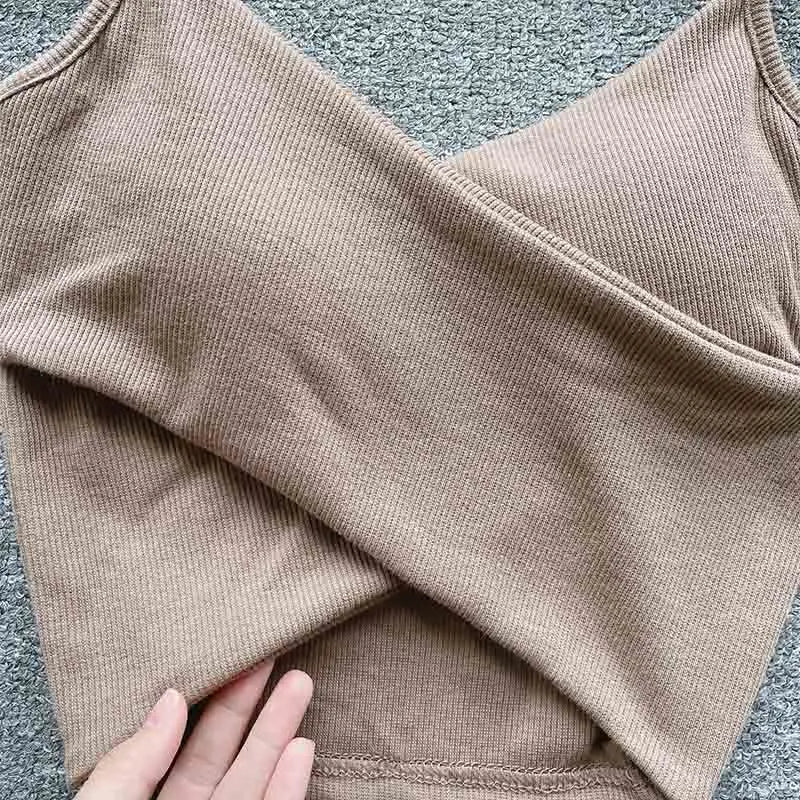  Irregular Casual Sport Camisole Women Strap Design Solid Fashion 2023 Y2K Elegant Ladies Chic Slim Tank Tops