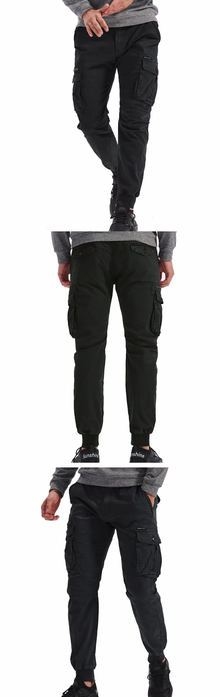 Men Military Tactical Pants Men Washed Overalls Men Beam Pants Male Streetwear Casual Cargo Pants for Men Trousers