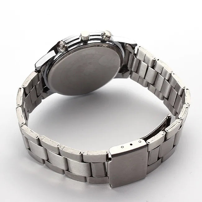 2026 Luxury Men's Silver Quartz Watch Stainless Steel Round Dial Luminous Unisex Casual Wristwatch Relojes Para Hombres Gift