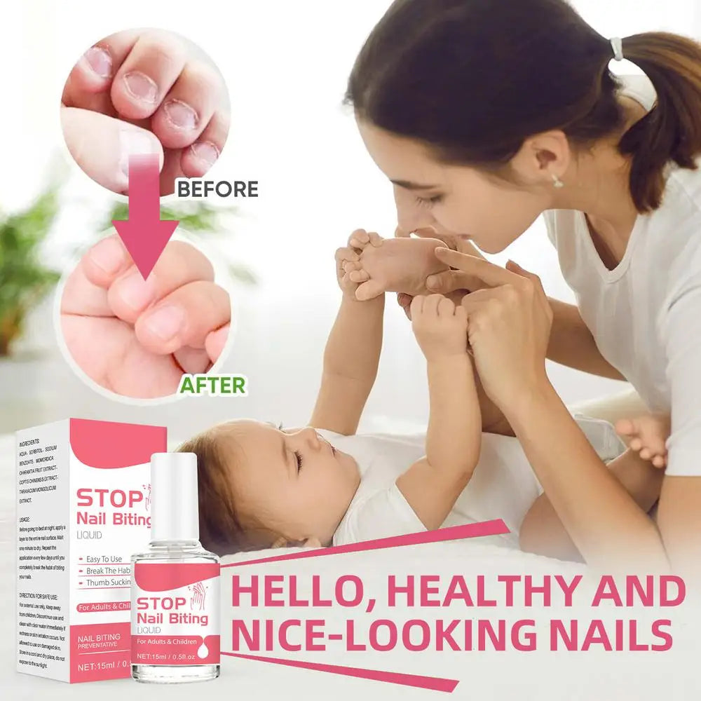 15ml Children Anti-biting Nails Bitter Nail Water No Bite Cuticle Not Nail Polish Biting Care Non-toxic Stop Eating Fingernails