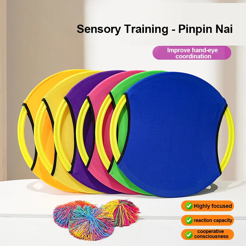 Interactive Outdoor Elastic Disc Sports Toys for Children And Adults - Fun Ball-Catching Cooperative Games Perfect for Parent-Ch