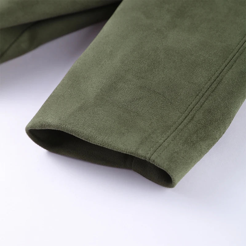 Fashion Coat Short Pant Women Set Casual Loose Lapel  Button Long Sleeve Female Jacket Suit 2025 Autumn High Street Lady Sets
