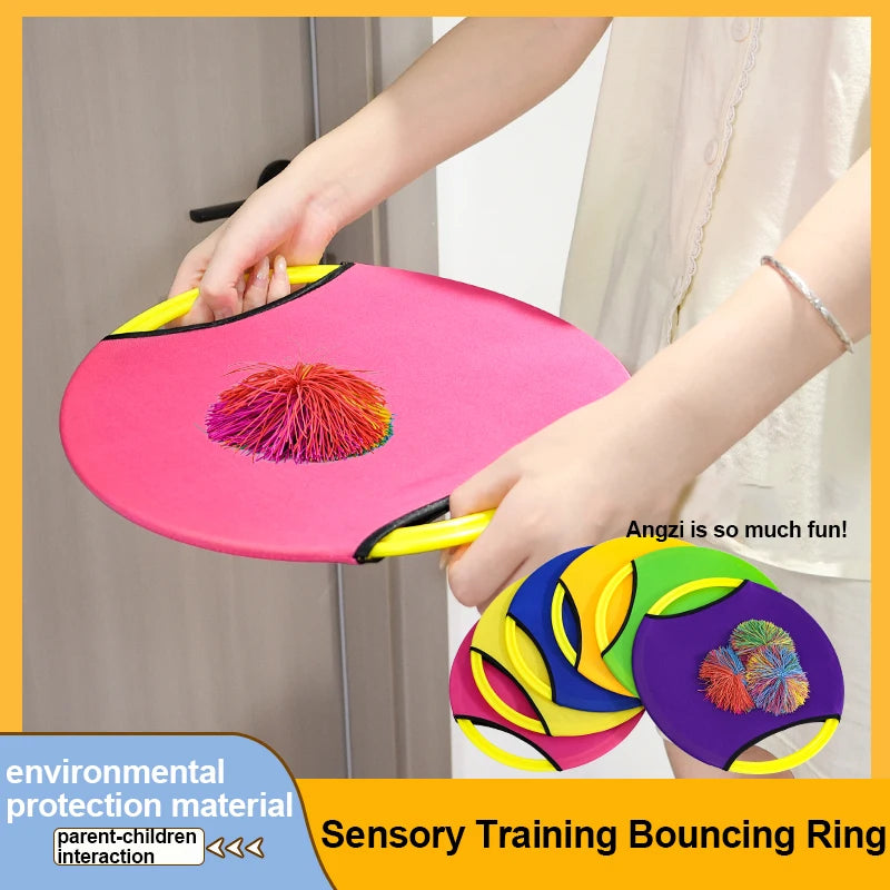 Interactive Outdoor Elastic Disc Sports Toys for Children And Adults - Fun Ball-Catching Cooperative Games Perfect for Parent-Ch
