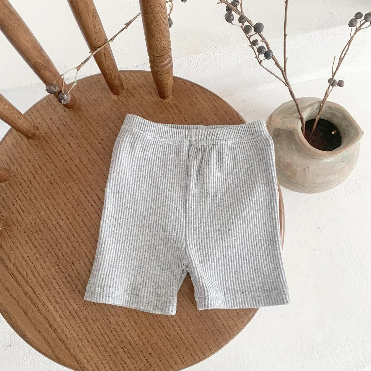 2024 Summer Baby Trousers Pants Ribbed Elastic Striped Pants Children's Casual Infant Clothing Kids Toddler Boys Girl Clothes