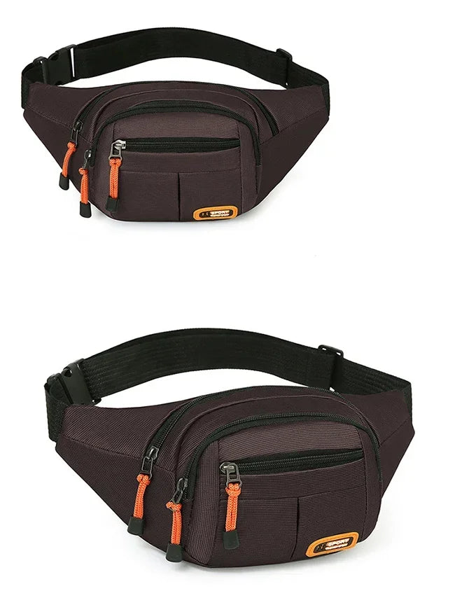 Oxford Waterproof Unisex Waist Bag - Large Capacity, Wear - Resistant Multifunctional Fanny Pack (Riñoneras Para Hombre)
