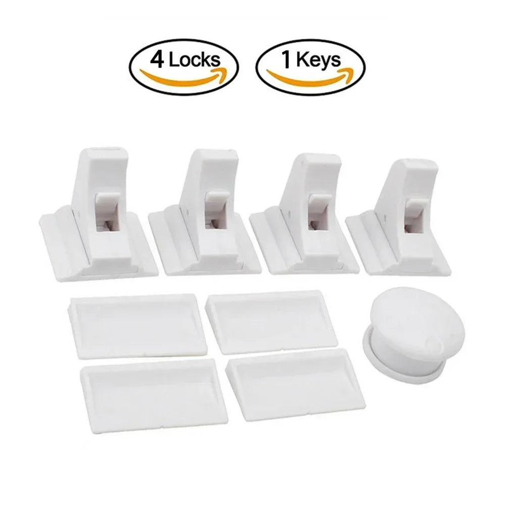 Magnetic Baby Safety Lock Children Protection Invisible Drawer Latch Cabinet Door Lock Limiter Children Security