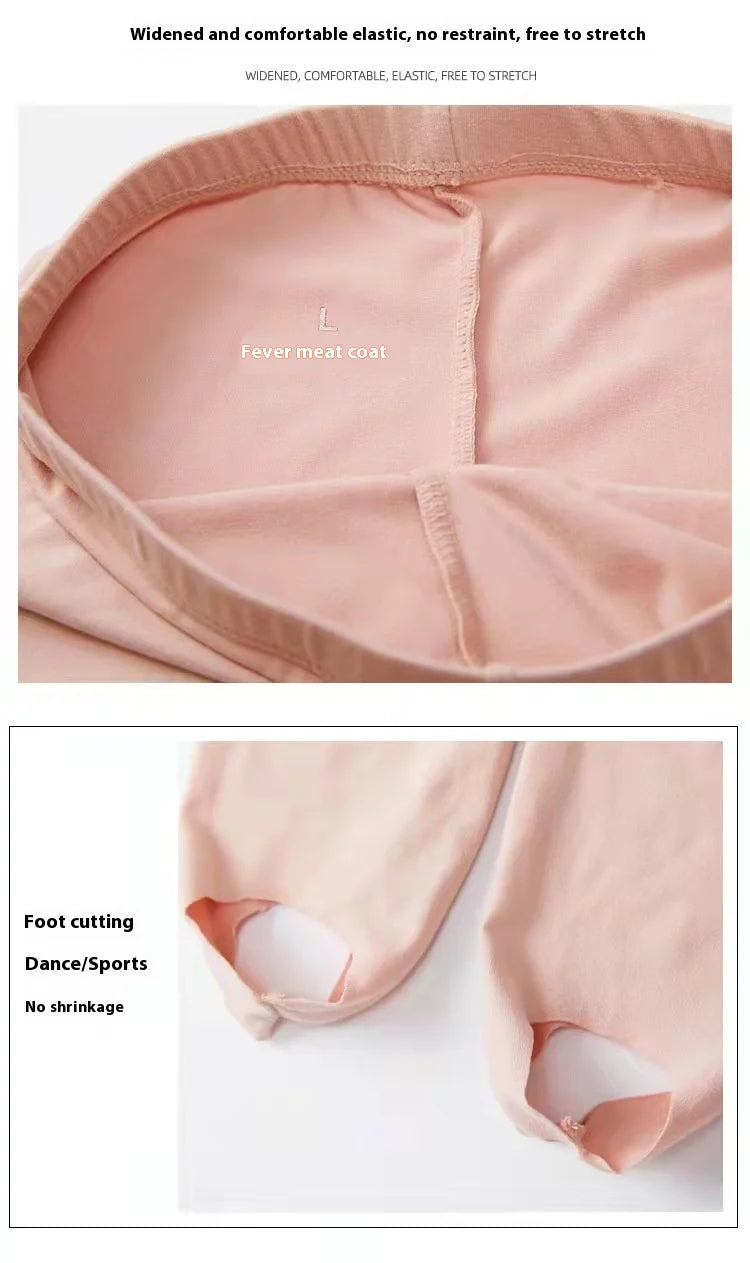 Spring Autumn Kids Thermal Underwear Set Fleece Thick Warm Dance Girls Long Johns Children Underwear 2-14 Years Kids Clothes Set