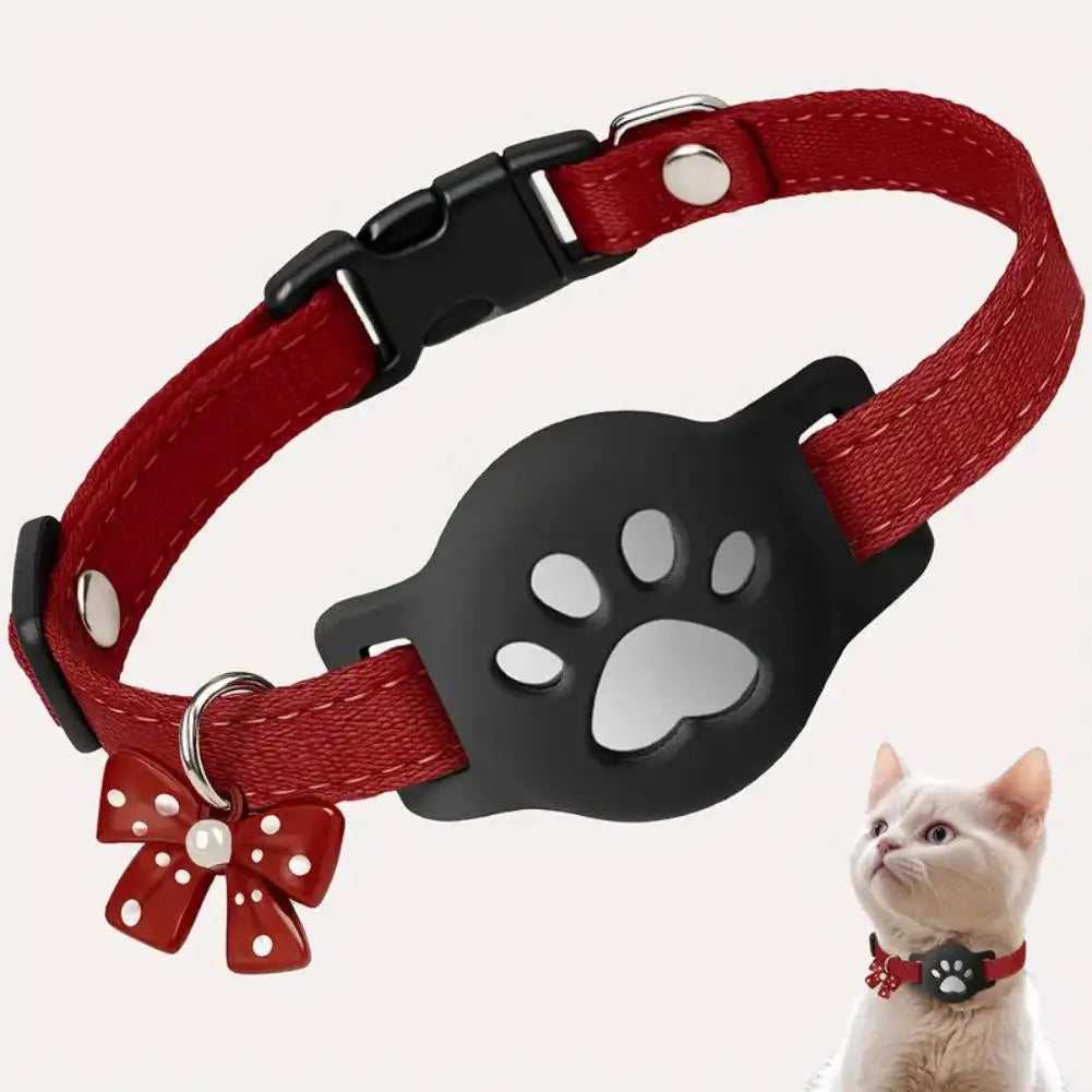 Pet Reflective Collar Locator Cat Dog IOS Android Air Tag Holder Waterproof Adjustable GPS Tracker Necklace Pet Supplies NEW