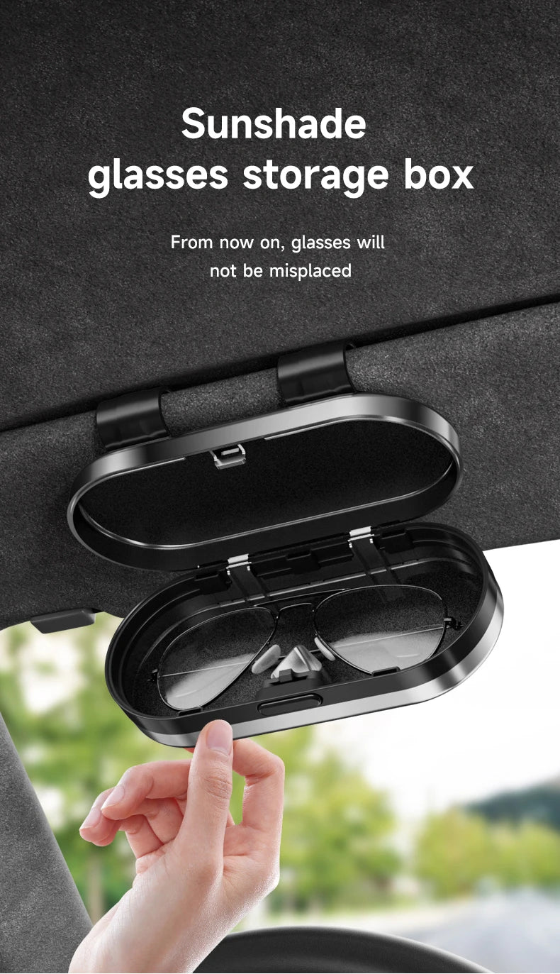 Car Sun Visor Sunglasses Case Glasses Holder Clip For Citroen C4 C3 C2 C1 DS3 Berlingo Xsara Picasso Car Accessories Glasses Box