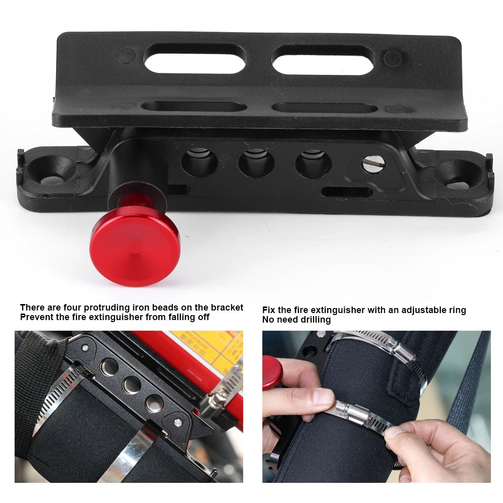Car Extinguisher Mount Bracket Adjustable Holder Fit for Jeep Wrangler Sport/ JK/ Sahara Universal Car Accessories